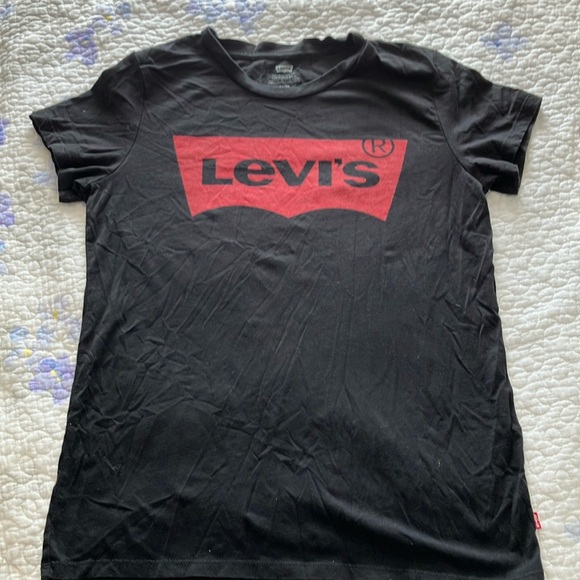 Women's Levi's Logo perfect Black tee - Picture 2 of 7